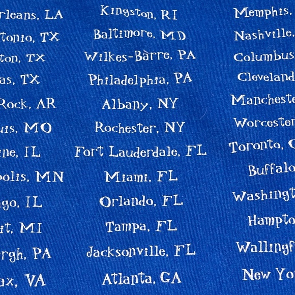 Vintage The Wiggles United States Tour 2004 Shirt Youth Medium ? Y2K Blue 17x20 - Picture 12 of 12